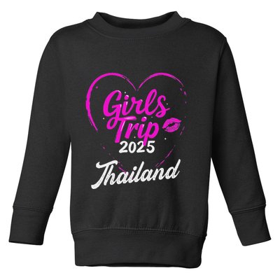 Trip Thailand 2025 Vacation Weekend Birthday Squad Toddler Sweatshirt