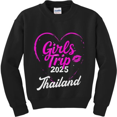 Trip Thailand 2025 Vacation Weekend Birthday Squad Kids Sweatshirt