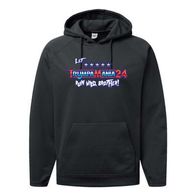 Trumpamania Trump 2024 Trumpamania Trump 2024 Wrestling Meme Performance Fleece Hoodie