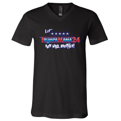 Trumpamania Trump 2024 Trumpamania Trump 2024 Wrestling Meme V-Neck T-Shirt