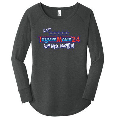 Trumpamania Trump 2024 Trumpamania Trump 2024 Wrestling Meme Women's Perfect Tri Tunic Long Sleeve Shirt