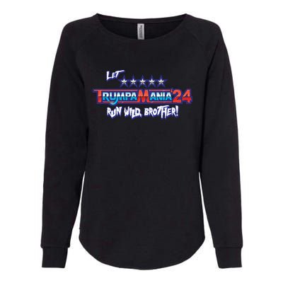 Trumpamania Trump 2024 Trumpamania Trump 2024 Wrestling Meme Womens California Wash Sweatshirt