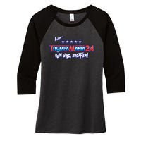 Trumpamania Trump 2024 Trumpamania Trump 2024 Wrestling Meme Women's Tri-Blend 3/4-Sleeve Raglan Shirt