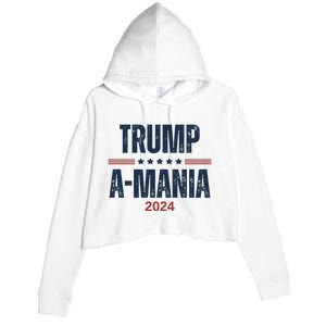 Trumpamania Trumpamania 2024 Crop Fleece Hoodie