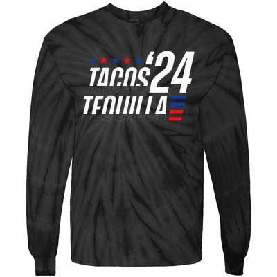 Tacos & Tequila 2024 Election Tie-Dye Long Sleeve Shirt