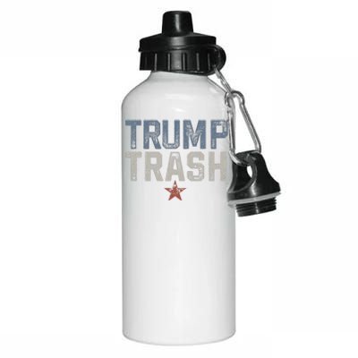 Trump Trash 2024 Grunge Vintage Garbage For Trump Aluminum Water Bottle