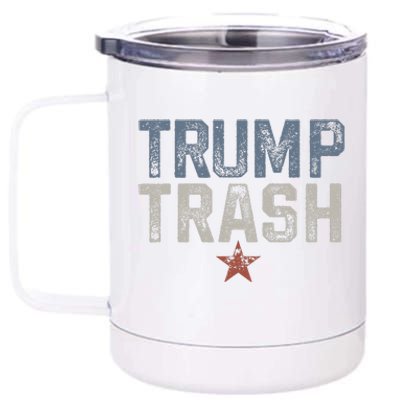 Trump Trash 2024 Grunge Vintage Garbage For Trump 12 oz Stainless Steel Tumbler Cup