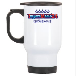 Trumpa mania Trump 2024 Wrestling Meme Stainless Steel Travel Mug