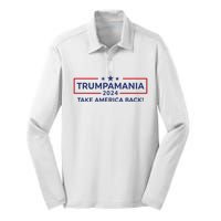 Trumpamania Trump 2024 Election Republican President Silk Touch Performance Long Sleeve Polo