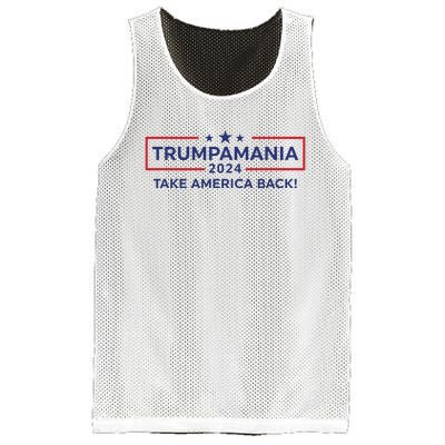 Trumpamania Trump 2024 Election Republican President Mesh Reversible Basketball Jersey Tank