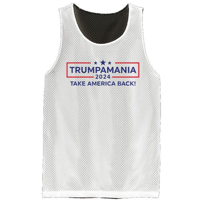 Trumpamania Trump 2024 Election Republican President Mesh Reversible Basketball Jersey Tank