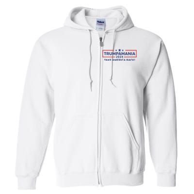 Trumpamania Trump 2024 Election Republican President Full Zip Hoodie