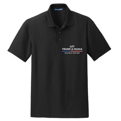 Trumpamania Trump 2024 Dry Zone Grid Polo