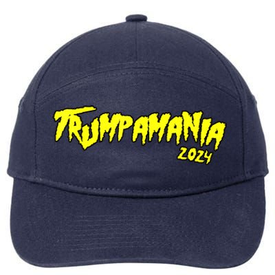 Trumpamania Trump 2024 Election Republican President 7-Panel Snapback Hat