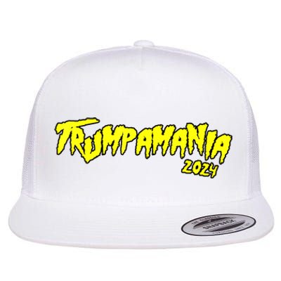 Trumpamania Trump 2024 Election Republican President Flat Bill Trucker Hat