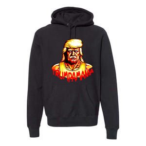 Trumpamania Trump 2024 Trump Wrestling Meme Fake News Premium Hoodie