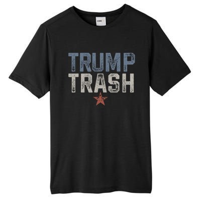 Trump Trash 2024 Grunge Vintage Garbage For Trump Tall Fusion ChromaSoft Performance T-Shirt