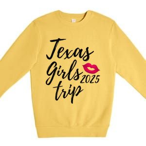 Texas Trip 2025 Houston Vacation Fun Matching Group Premium Crewneck Sweatshirt