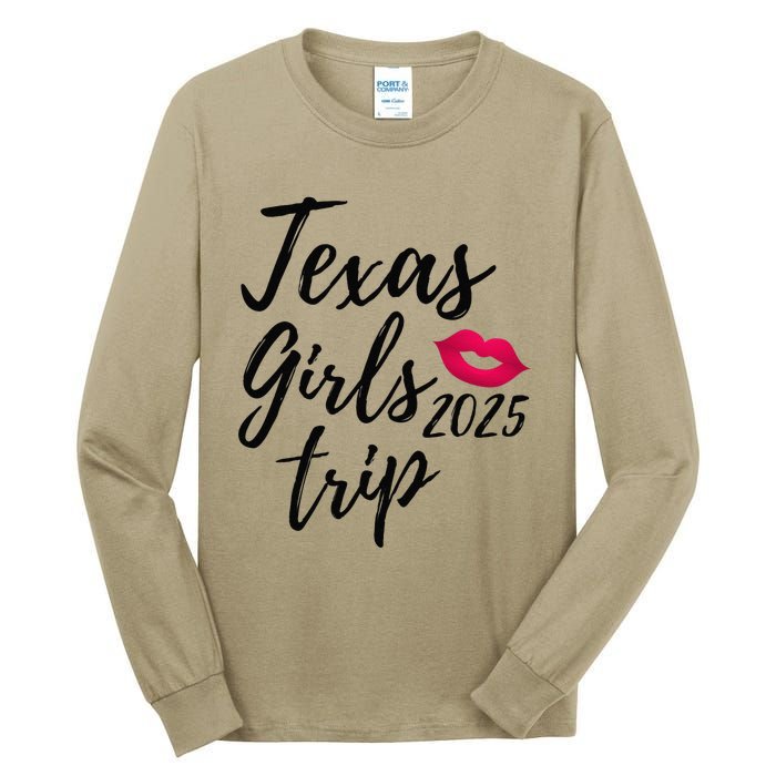 Texas Trip 2025 Houston Vacation Fun Matching Group Tall Long Sleeve T-Shirt