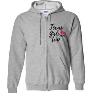 Texas Trip 2025 Houston Vacation Fun Matching Group Full Zip Hoodie