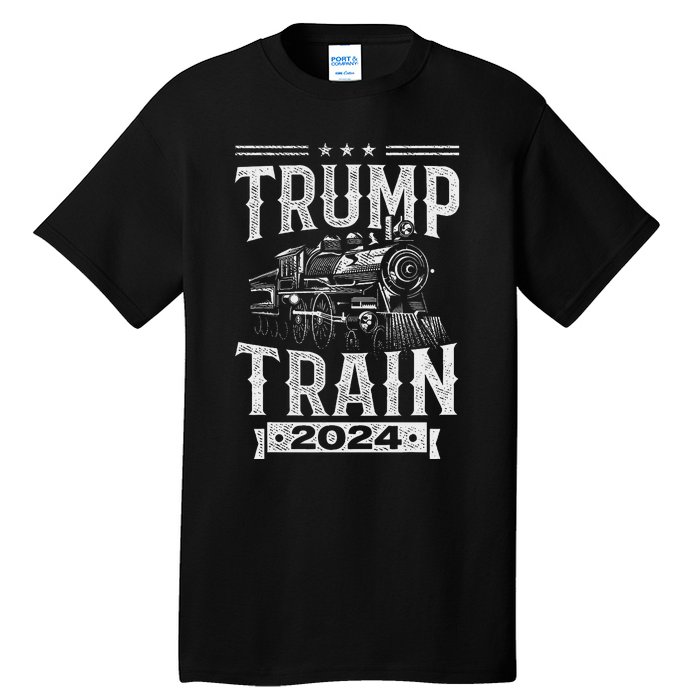 Trump Train 2024 Patriotic Election Design Tall T-Shirt