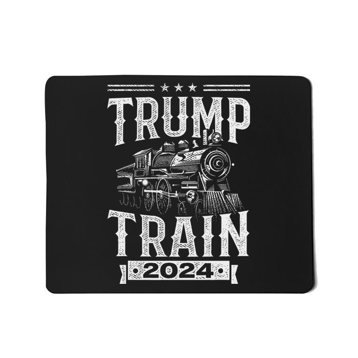 Trump Train 2024 Patriotic Election Design Mousepad