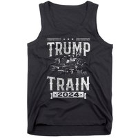 Trump Train 2024 Patriotic Election Design Tank Top