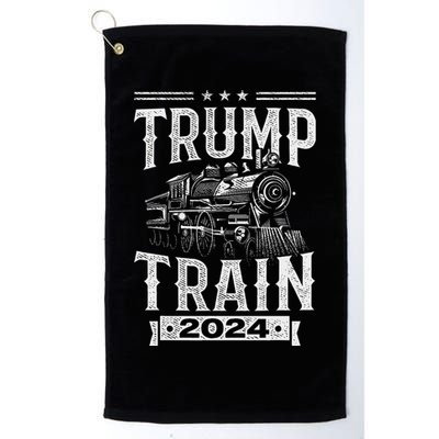 Trump Train 2024 Patriotic Election Design Platinum Collection Golf Towel