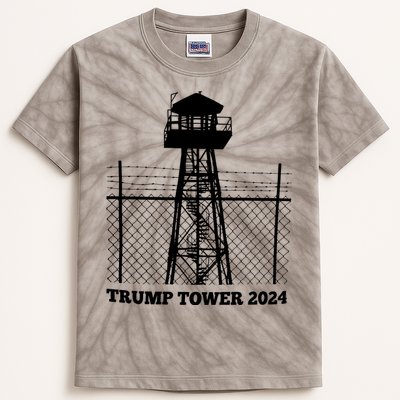 Trump Tower 2024 Trump For Prison Kids Tie-Dye T-Shirt