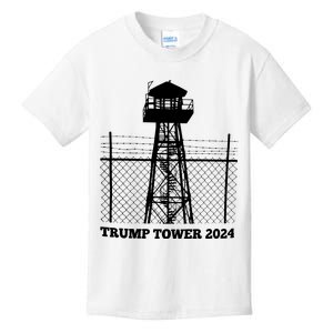 Trump Tower 2024 Trump For Prison Kids T-Shirt