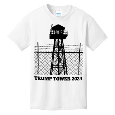 Trump Tower 2024 Trump For Prison Kids T-Shirt