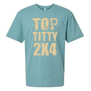 Top Titty 2x4 Funny Hockey Fan Sueded Cloud Jersey T-Shirt