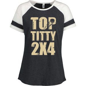 Top Titty 2x4 Enza Ladies Jersey Colorblock Tee