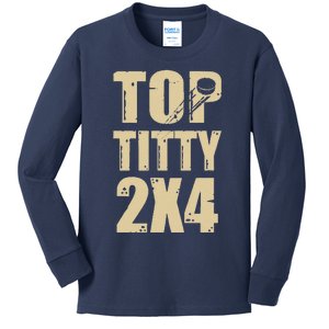 Top Titty 2x4 Kids Long Sleeve Shirt