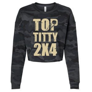 Top Titty 2x4 Cropped Pullover Crew