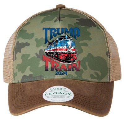 Trump Train 2024 Legacy Tie Dye Trucker Hat