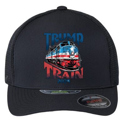 Trump Train 2024 Flexfit Unipanel Trucker Cap