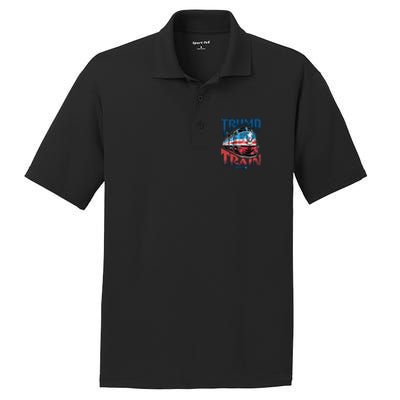 Trump Train 2024 PosiCharge RacerMesh Polo