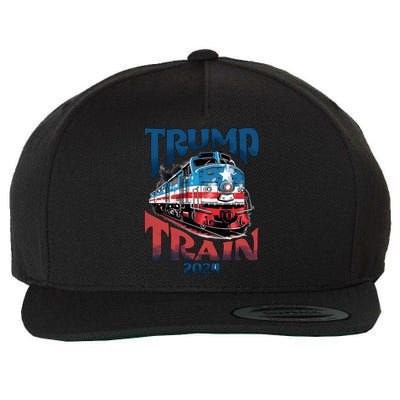 Trump Train 2024 Wool Snapback Cap