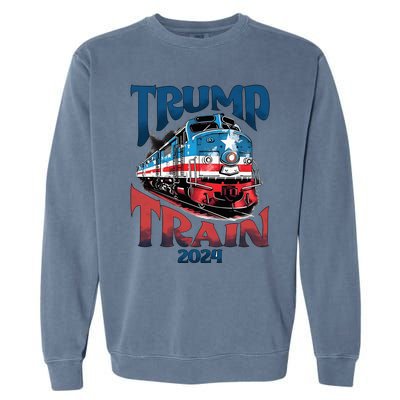 Trump Train 2024 Garment-Dyed Sweatshirt