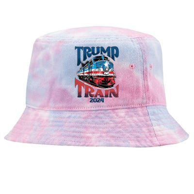 Trump Train 2024 Tie-Dyed Bucket Hat