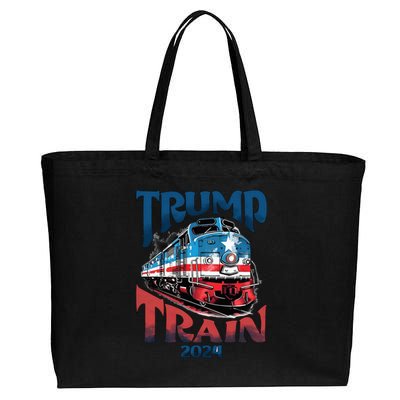 Trump Train 2024 Cotton Canvas Jumbo Tote