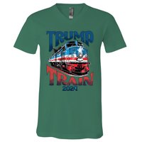 Trump Train 2024 V-Neck T-Shirt