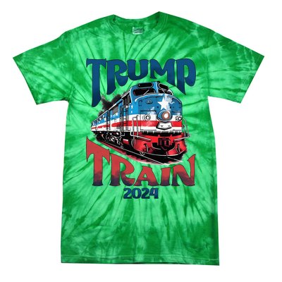 Trump Train 2024 Tie-Dye T-Shirt