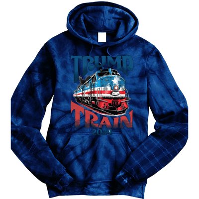 Trump Train 2024 Tie Dye Hoodie