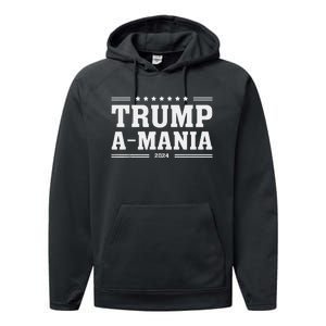 Trumpamania Trumpamania 2024 Performance Fleece Hoodie