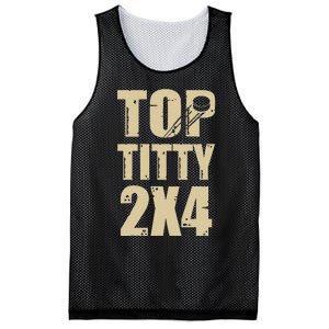 Top Titty 2x4 Funny Hockey Fan Mesh Reversible Basketball Jersey Tank