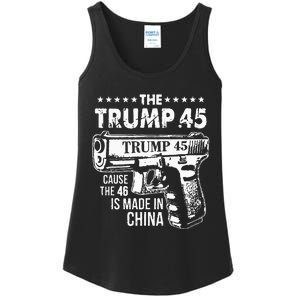 The Trump 45 Cause The 46 Is Made In China Ladies Essential Tank