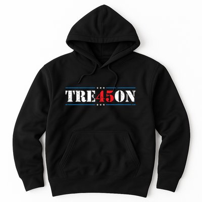 Tre45on Treason 45 2020 Election Anti Trump Democrat Gift Hoodie