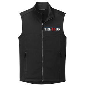 Tre45on Treason 45 2020 Election Anti Trump Democrat Gift Collective Smooth Fleece Vest